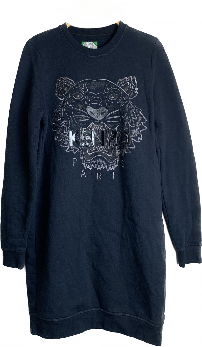 Kenzo Sweater Tiger Embroidered (Dress) อก 37 ยาว 35.5